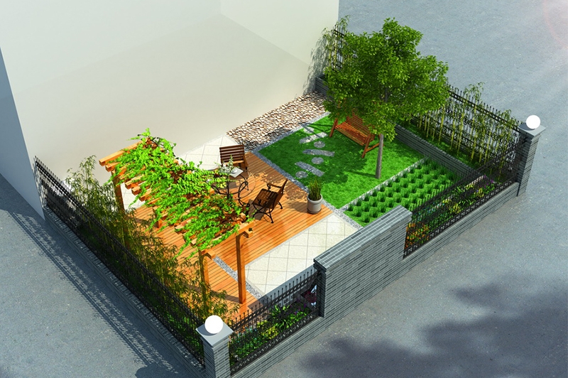 小花園3D效果圖